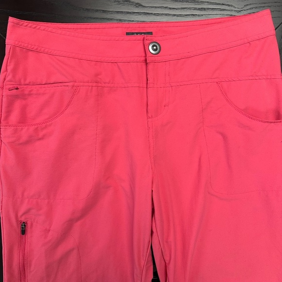 *CABELA'S** Hot Pink Cropped Outdoor Tie Cuff Pants Size 10 - Picture 2 of 8